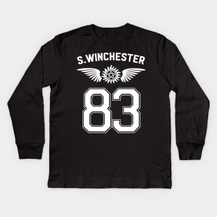 Sam winchester 83 Kids Long Sleeve T-Shirt